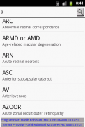 Ophthalmic Abbreviation screenshot 0