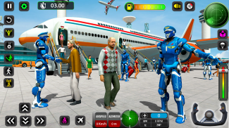 रोबोट हवाई जहाज पायलट सिम्युलेटर -हवाई जहाज का खेल screenshot 0