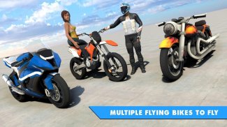 Flying Bike Game Stunt Racing screenshot 2