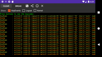 KeyEvent Display screenshot 1