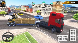 تسليم شاحنة المحاكاة 2019: ألعاب 3D رافعة شوكية screenshot 2