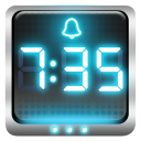 Alarm Clock Neon Icon