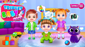 Triplet Chic Baby Care Games screenshot 5