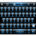 Dusk Blue Emoji Keyboard Icon