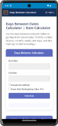 Days Calculator - Web screenshot 1