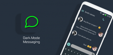Dark Mode Messaging screenshot 1