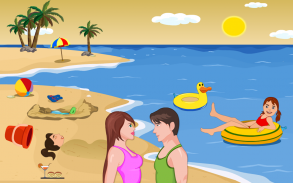 Kissing Game-Beach Couple Fun screenshot 2