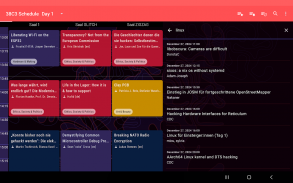 38C3 Schedule screenshot 1