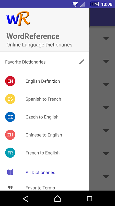 Diccionario Ingles Wordref 4 0 41 Descargar Apk Android Aptoide