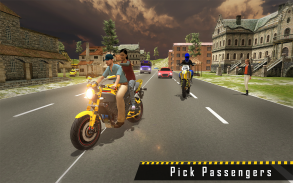 Sports Bike Taxi Sim 3D - Free Taxi Driving Games screenshot 3