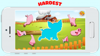 baby farm wild animals puzzle screenshot 3