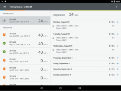 Unit4 Timesheets M4 screenshot 1