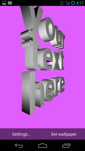 3d Text Live Wallpaper 1 4 1 Download Android Apk Aptoide