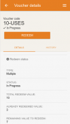 VoucherCart Redeem App screenshot 0