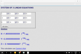 System Equations 3x3 screenshot 3