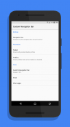 Custom Navigation Bar screenshot 0