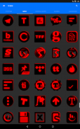 Flat Black and Red Icon Pack ✨Free✨ screenshot 10