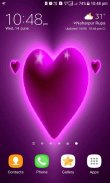 Purple Hearts Live Wallpaper screenshot 2