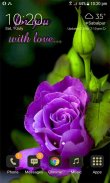 Purple Lovely Rose LWP screenshot 2