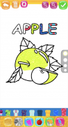 Fruits Coloring Game & Drawing Book - Kids Game screenshot 4