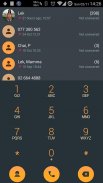 Dialer theme Droid L Orange screenshot 0