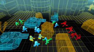 Stickman Simulador: Neon Tank screenshot 1