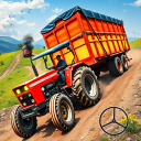 Village Tractor Trolley Driver icon