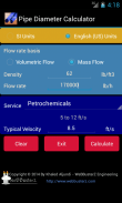 Pipe Diameter Calculator Lite screenshot 2