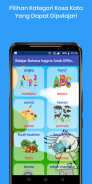 Belajar Bahasa Inggris Anak Offline + Suara screenshot 1