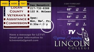LCTV at Lincoln College screenshot 2