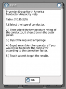 Prysmian Group Conductor Amps screenshot 4