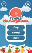 Fruits Memory Game for kids screenshot 0