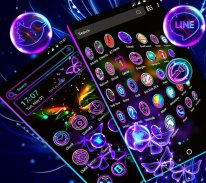 Glow Butterfly Launcher Theme screenshot 2