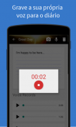 Diário de voz com fotos e vídeos screenshot 1