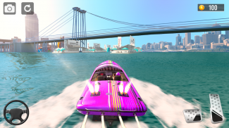 Boat Racing Simulator Games 3D screenshot 2