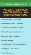 Business Analyst Tutorial & Interview Questions screenshot 1