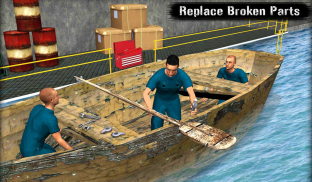 การล่องเรือ ช่างซ่อมเรือ จำลอง 2018: ร้านซ่อม 3D screenshot 13