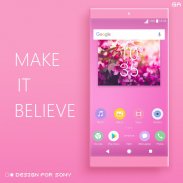 LITTLE™ XPERIA Theme | PINK screenshot 4