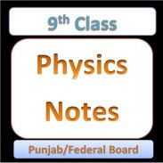 Physics Notes for class 9th screenshot 0