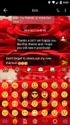 SMS Messages Love Rose Theme screenshot 1