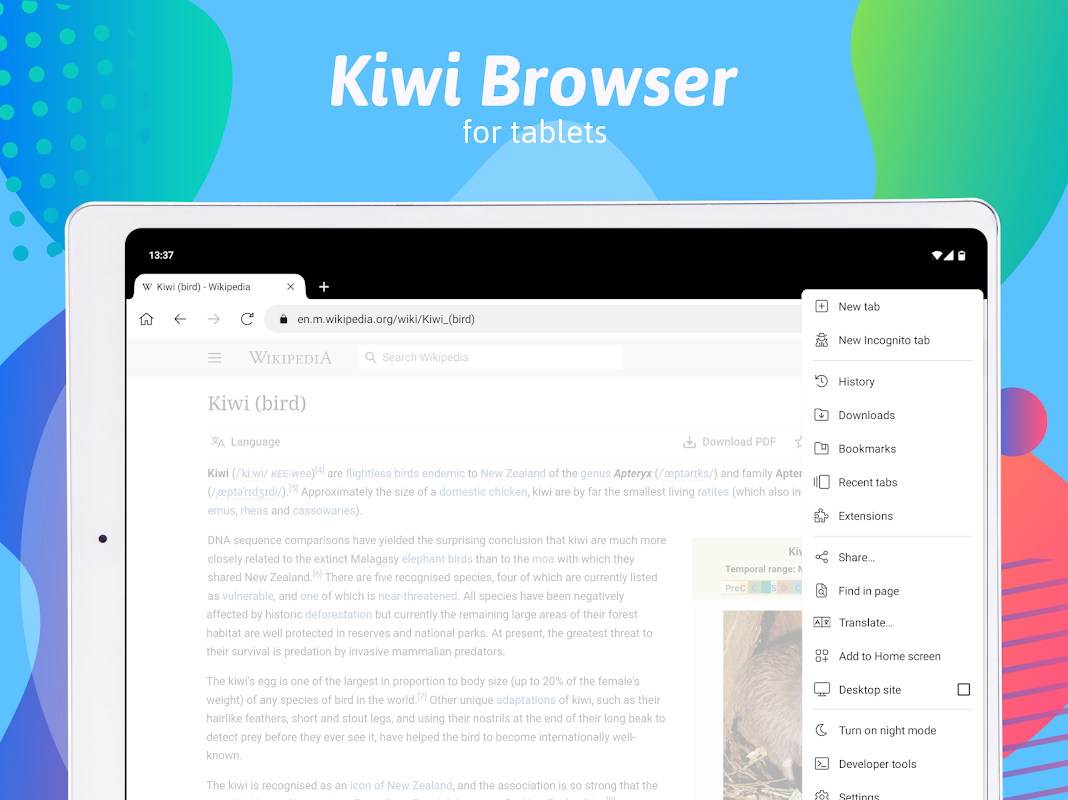 Kiwi Browser - Fast & Quiet - Загрузить APK для Android | Aptoide