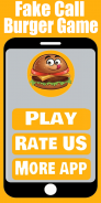 Fake Call Burger Game screenshot 2