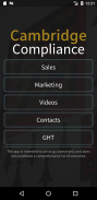 Cambridge Compliance screenshot 2