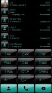 Dialer theme Gloss Black Green screenshot 0