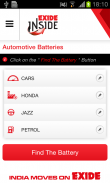 Battery App - EXIDE INSIDE screenshot 1