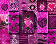 Black pink glitter wallpapers screenshot 8