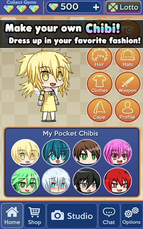 pocket chibi  anime dress up 101 download android apk