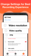 مسجل الشاشة لعبة، مكالمة فيديو — Screen Recorder screenshot 5