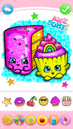 Cupcakes Coloring Book Glitter screenshot 12