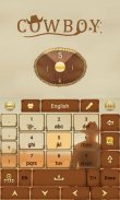Cowboy Keyboard Theme & Emoji screenshot 3